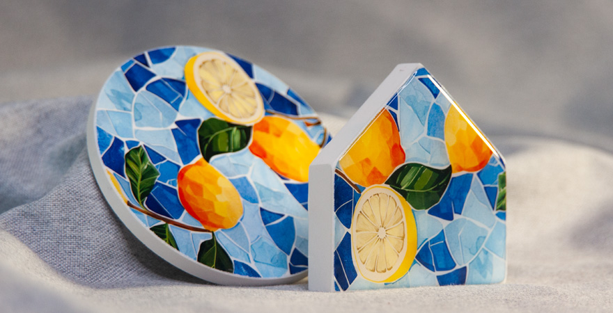 Χειροποίητο διακοσμητικό καραβάκι από χυτο υλικό πορσελάνης για μπομπονιέρες