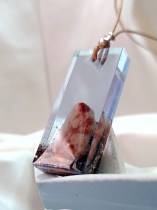 Παραλληλόγραμμο χειροποίητο κόσμημα από ρητίνη