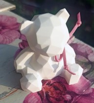 Αρκουδάκι οριγκάμι origami για μπομπονιέρα